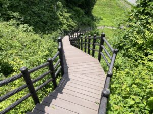 自然公園型階段デッキ